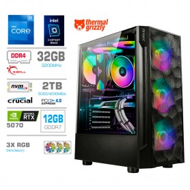 Gaming računalnik MEGA S7 Intel Core i7-12700K | RTX5070 | 32GB | 2TB-NVMe | Brez OS