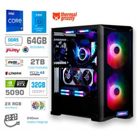 Gaming računalnik MEGA S10 Intel Core i9-14900K | RTX5090 | 64GB-DDR5 | 2TB-NVMe | Brez OS