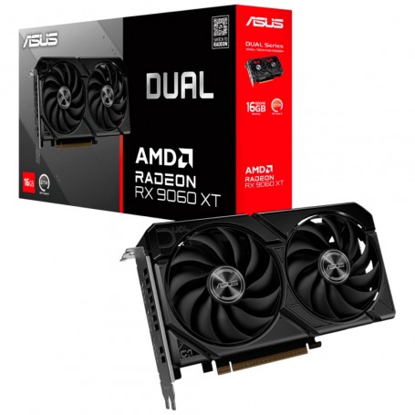 Grafična kartica AMD RX9060 XT Asus Dual - 16GB GDDR6 | 1xHDMI 2.1b 2xDisplayport 2.1a (DUAL-...