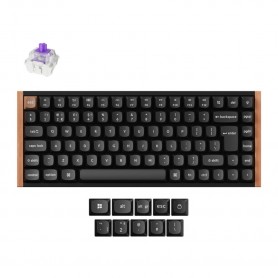 Mehanska Tipkovnica brezžična + Bluetooth Keychron K2 HE nebula mag stikala UK | črna RGB (K...