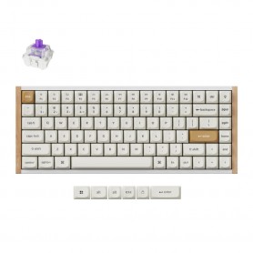 Tipkovnica brezžična Keychron K2 HE nebula mag stikala UK | bela Special edition RGB (K2H-Q1-...