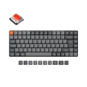 Tipkovnica brezžična, bluetooth, USB Keychron K3 max rdeča stikala UK | siva RGB (K3M-H1-UK)