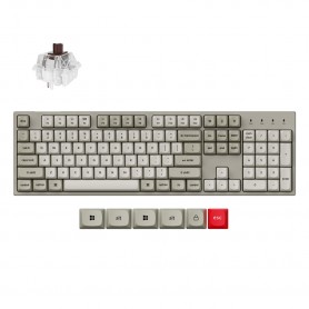 Mehanska Tipkovnica Žična Keychron rjava stikala rjava stikala UK | rjava RGB (C2PX-M3-UK)
