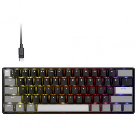 Gaming Tipkovnica Žična Corsair Clipper Pro Mini 60 US | črna RGB (CH-979101J-NA)
