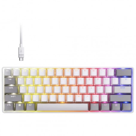 Gaming Tipkovnica Žična Corsair Clipper Pro Mini 60 US | bela RGB (CH-979111J-NA)