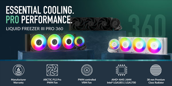 Arctic Liquid Freezer III Pro vodno hlajenje