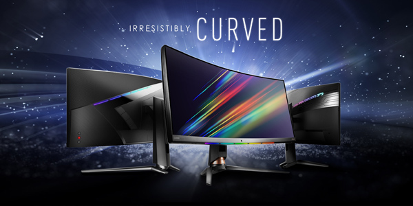 Ukrivljen gaming monitor